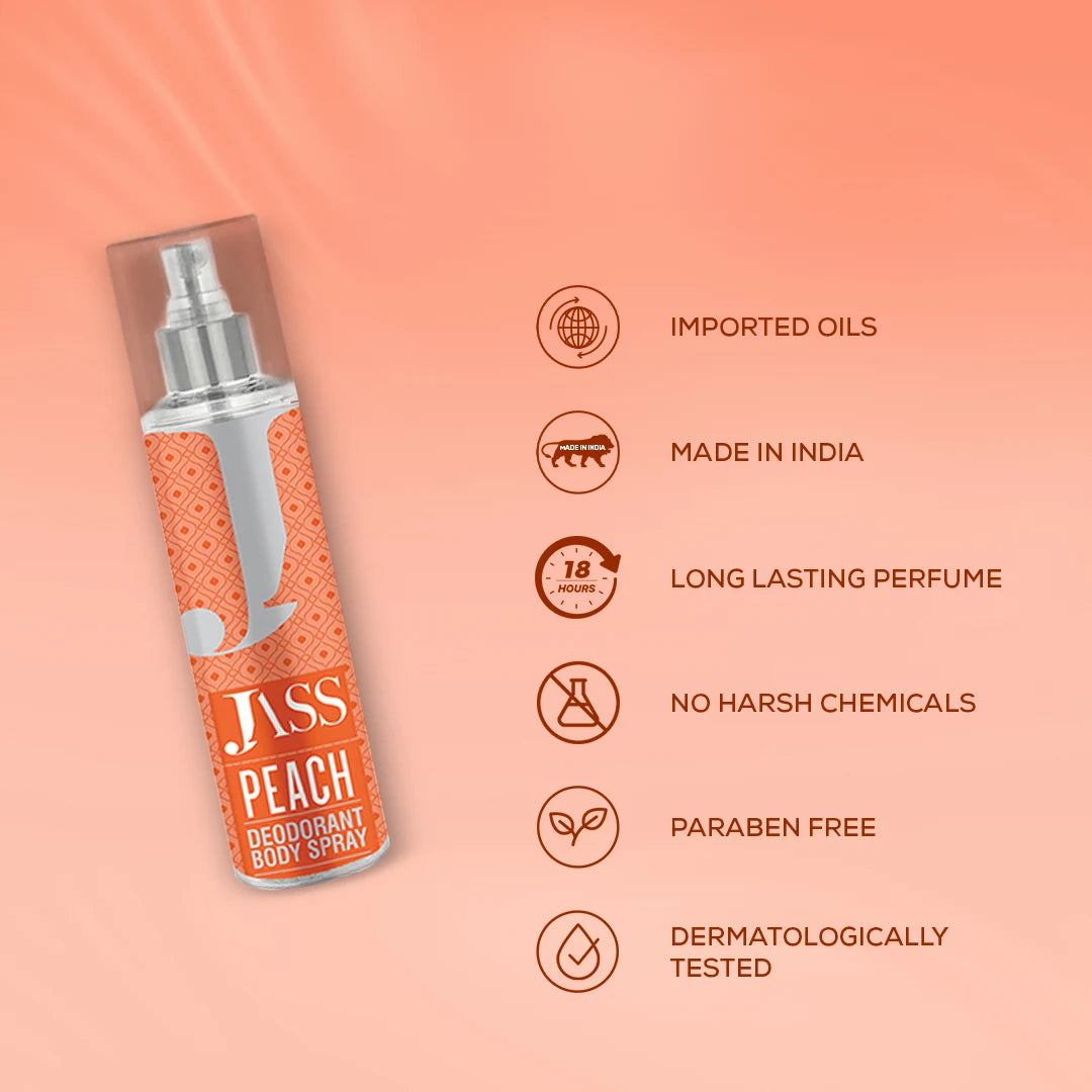 Peach Deodorant Body Spray – 135ML